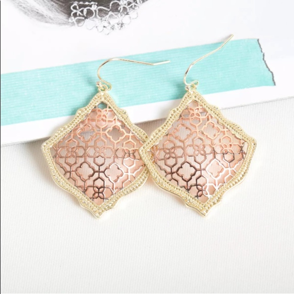 Kendra Scott Kirsten Filigree Dangle Earrings NEW - Picture 4 of 7